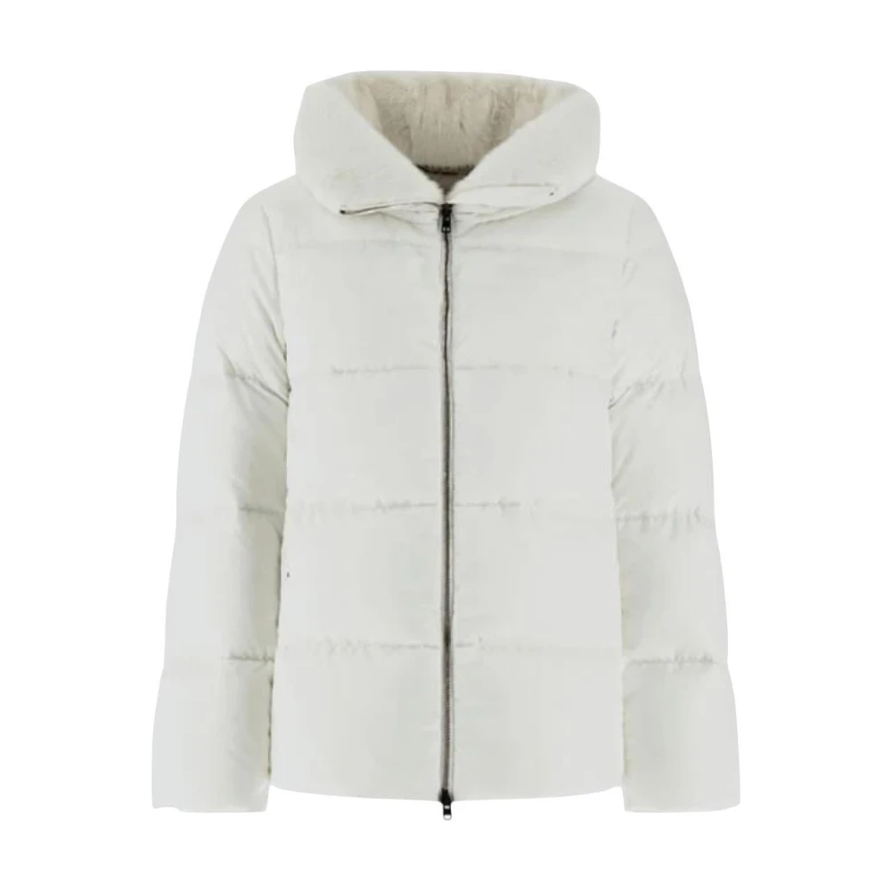 Herno Polyester Jas White Dames