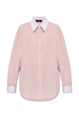 Camicia Donna Casual Elegante Scollo Bottoni Stampa Cuori Manica Lunga – LE  STYLE DE PARIS