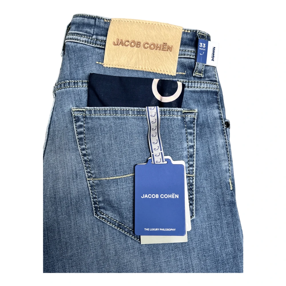 Jacob Cohën Nick Slim Lichtblauwe Jeans Blue Heren