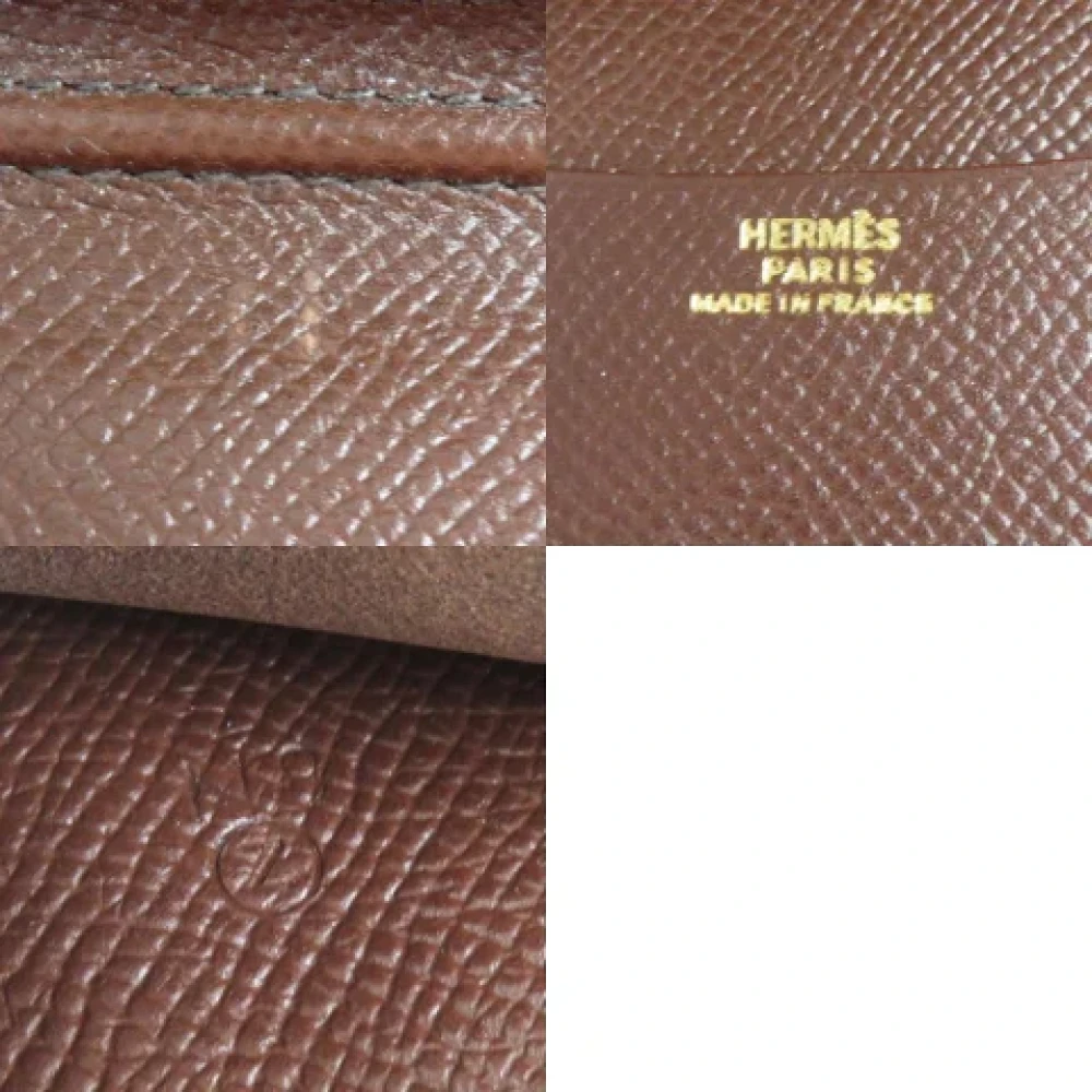 Hermès Vintage Pre-owned Leather wallets Brown Dames