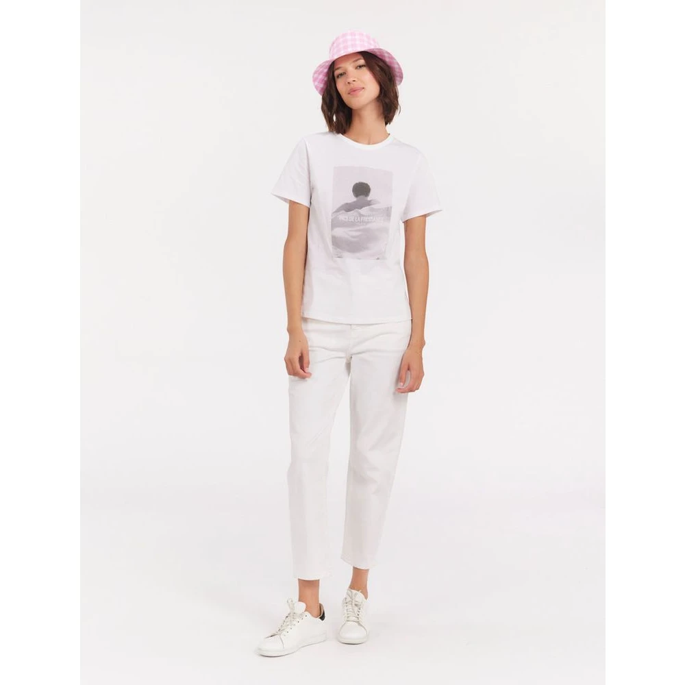 Ines De La Fressange Paris Roze Vichy Linnen Bob Hoed Multicolor Dames