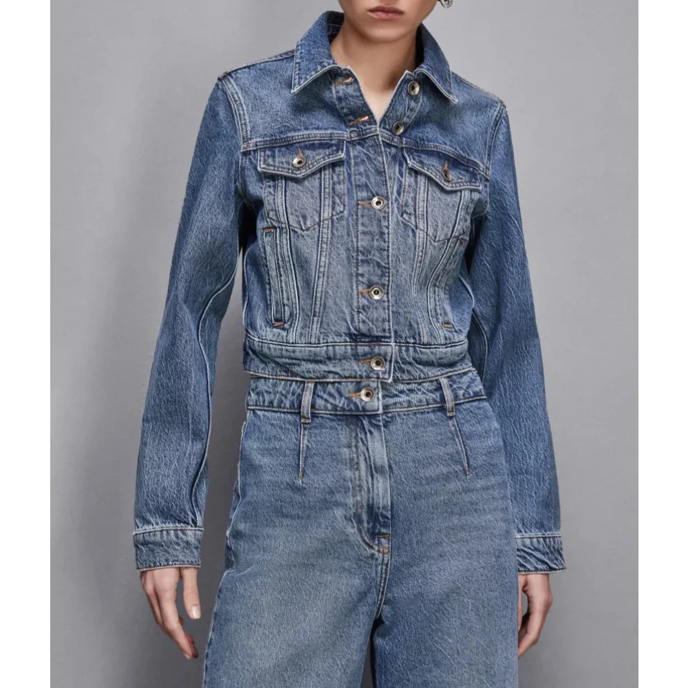 PATRIZIA PEPE Denim Essential Jack Blue Dames