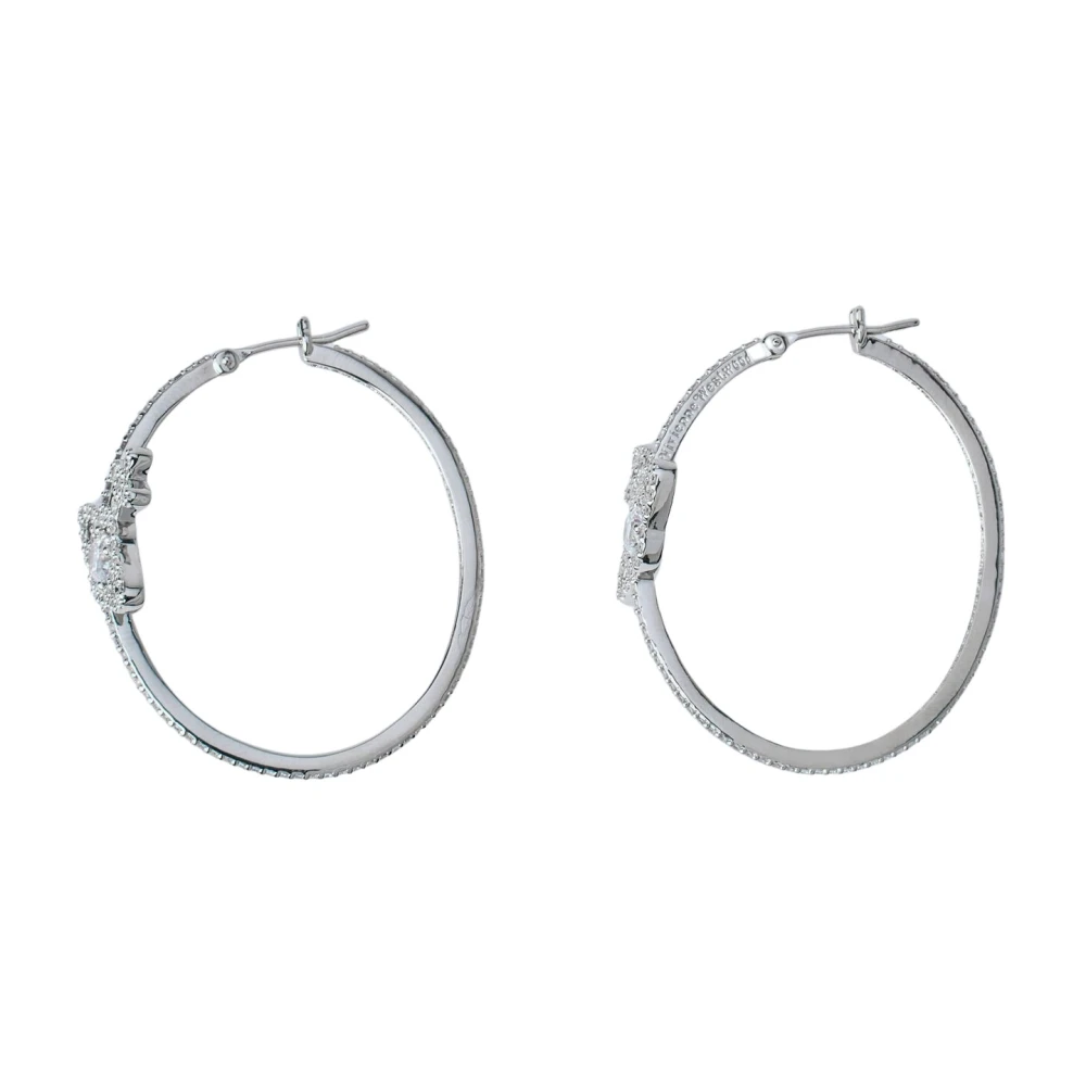Vivienne Westwood Women's Gray Olympia Hoop Earrings