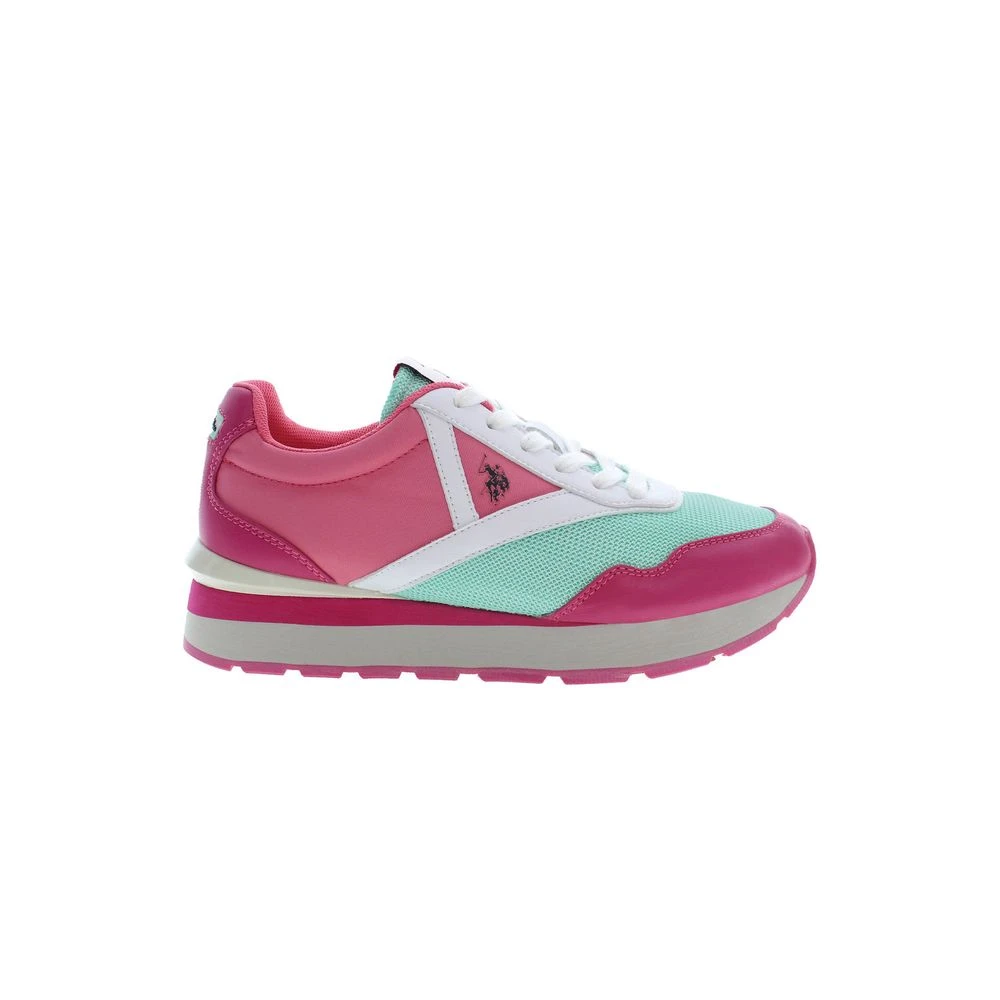 U.s. Polo Assn. Women's Pink Sneaker Athletic Style