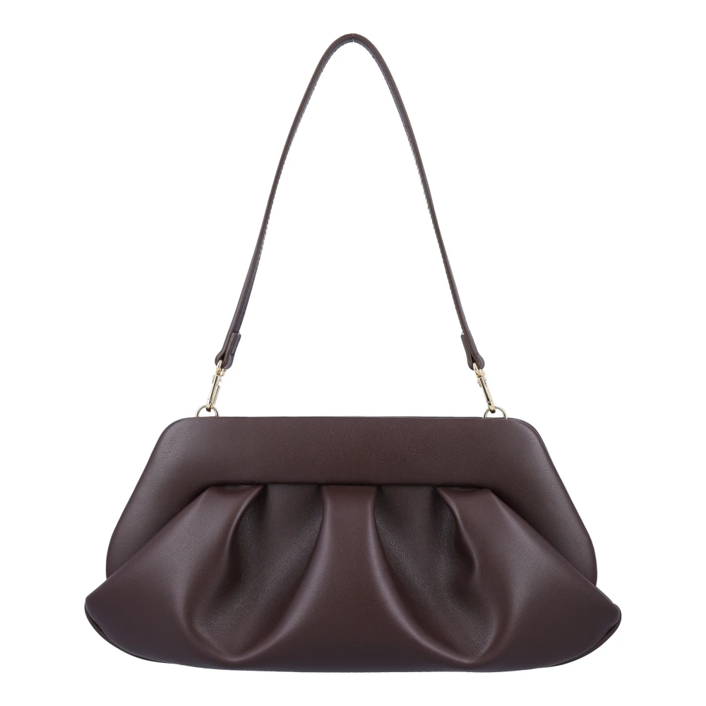 THEMOIRè Vegan Leren Clutch Handtas Brown Dames