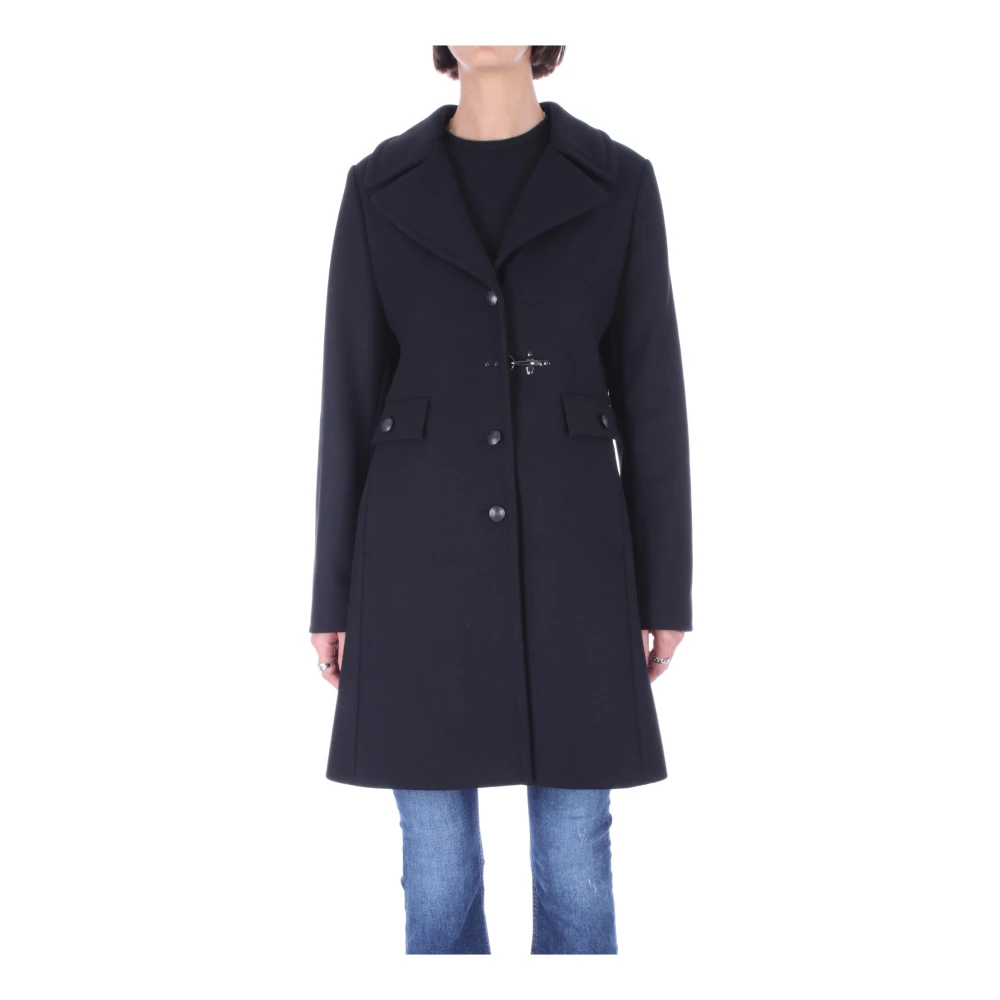 Fay Enkelrijig Jas Black Dames