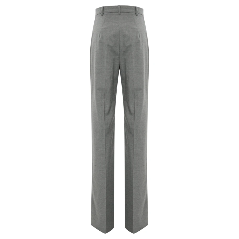 Max Mara Studio Lichtgrijze Broek Pantalone Gray Dames