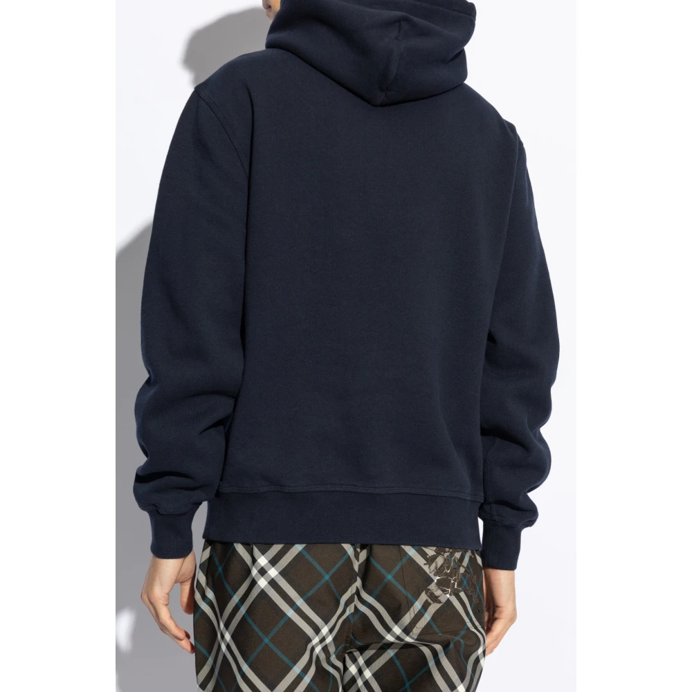 Burberry Sweatshirt met logo Blue Heren