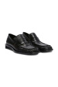 black-heeled-loafer-shoes