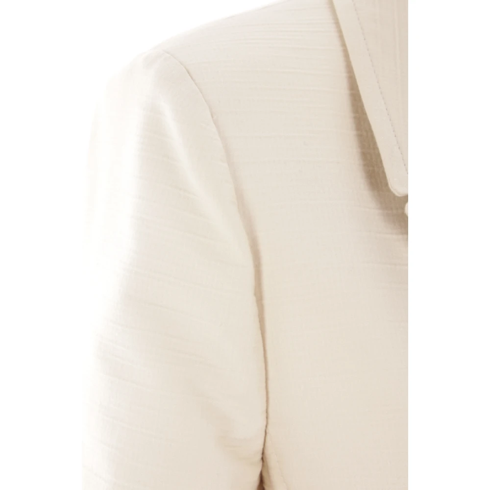Saint Laurent Saharienne Overcoat Beige Dames