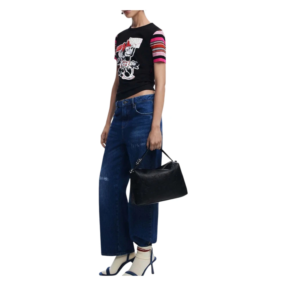 Desigual Lente Zomer Dames Middelgrote Tassen Collectie Black Dames