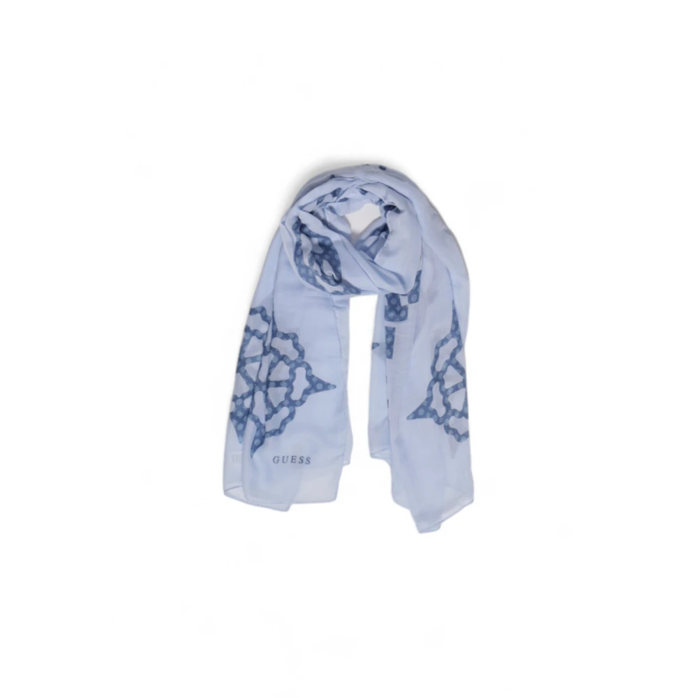 Guess Peony Pashmina Herfst Winter Collectie Blue Dames