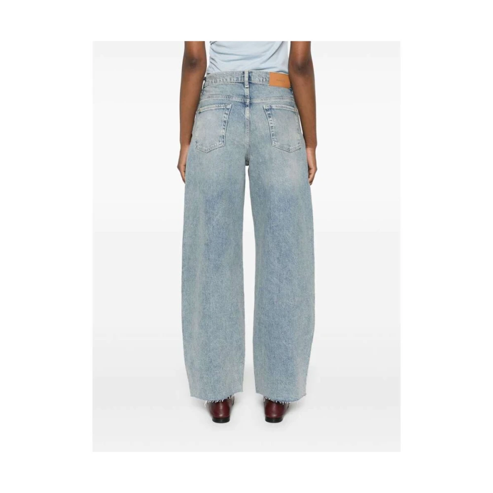 7 For All Mankind Lichtblauwe Denim Tapered Jeans Blue Dames