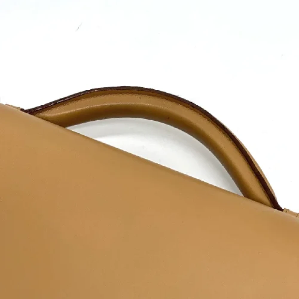 Cartier Vintage Pre-owned Leather handbags Beige Heren