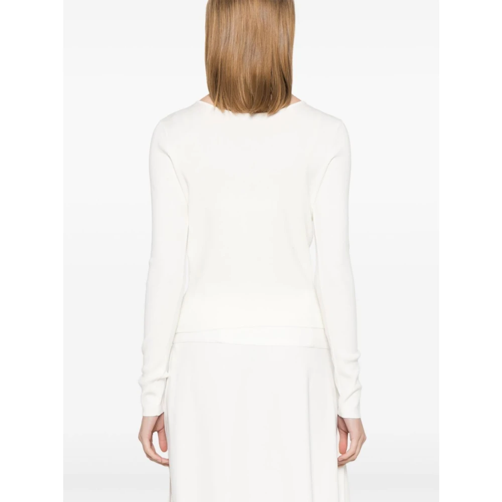 Twinset Witte Gebreide Top White Dames