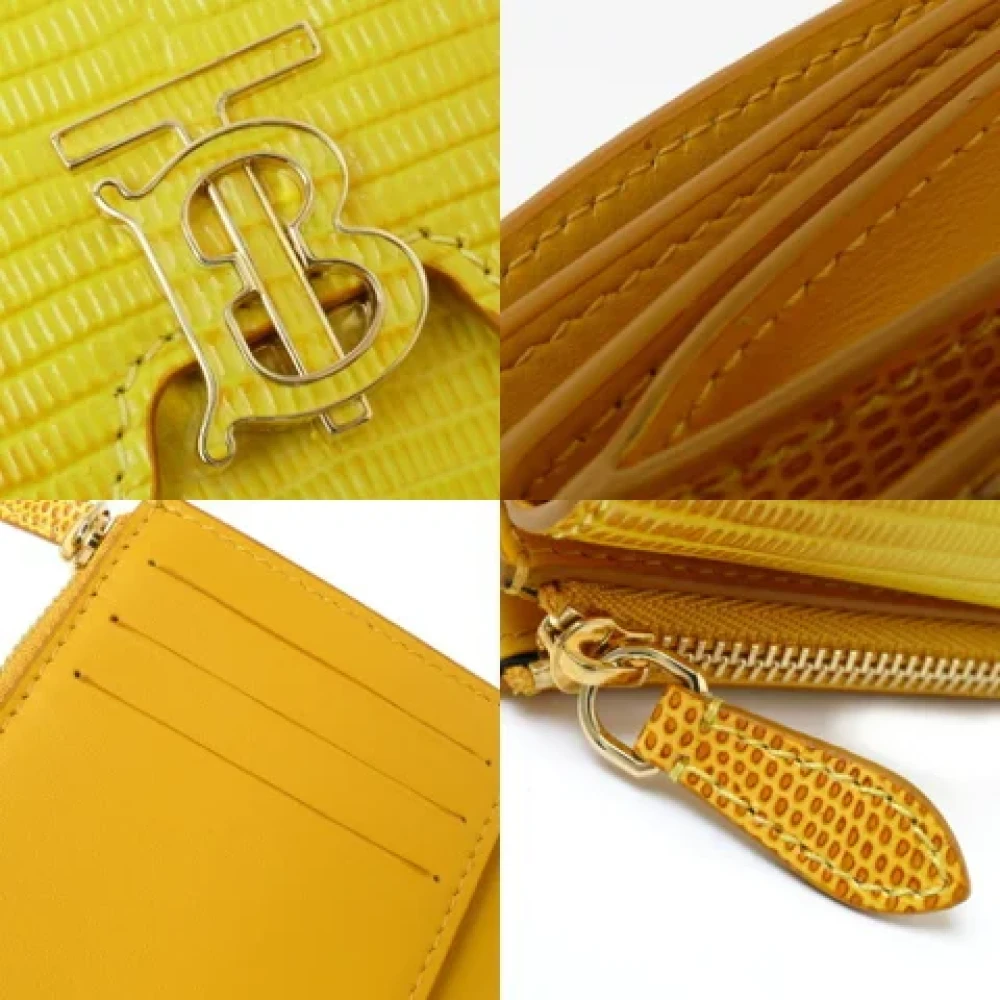 Burberry Vintage Pre-owned Leather wallets Yellow Dames