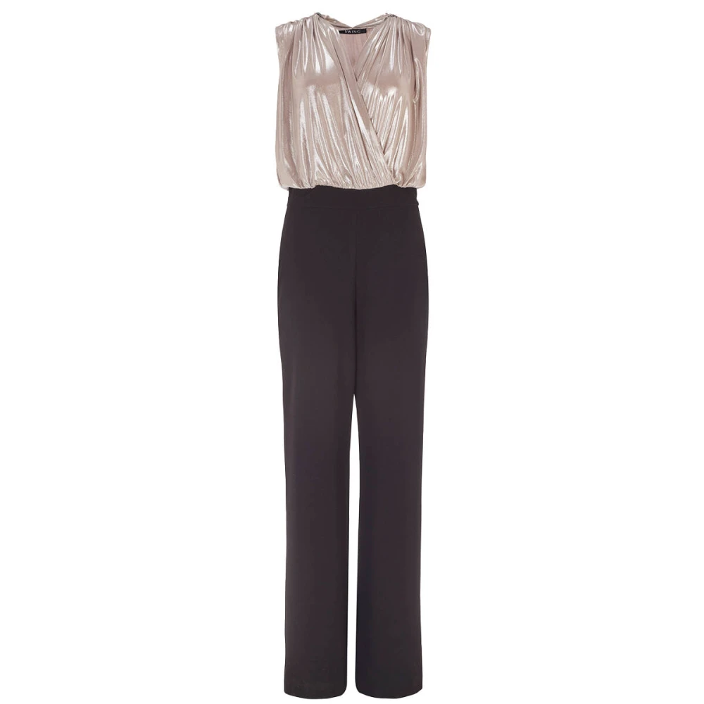 Swing Crepe Jersey Jumpsuit met Kant Multicolor Dames