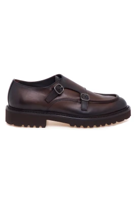 Loafer med dubbla spännen