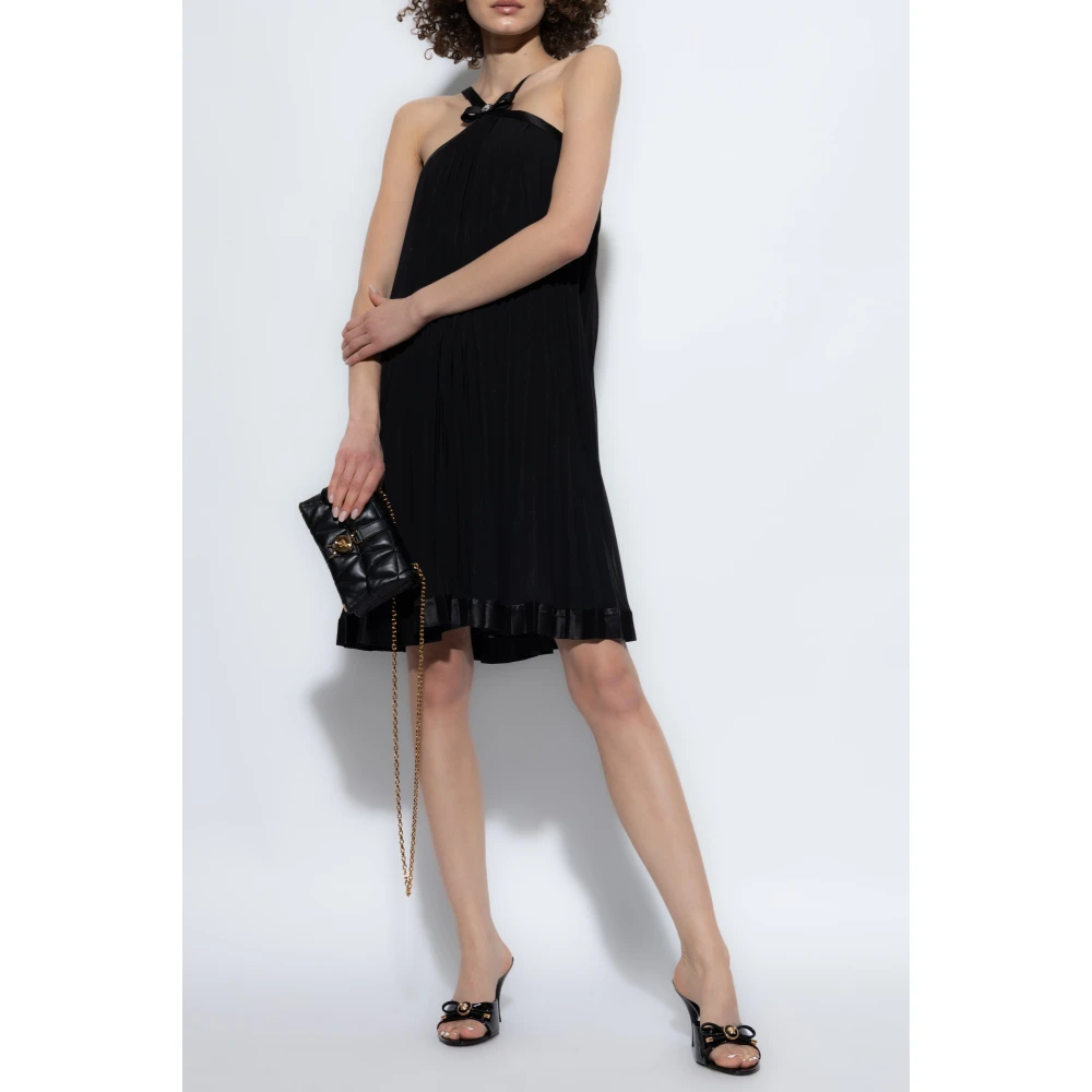 Versace Geplooide hemdjurk Black Dames