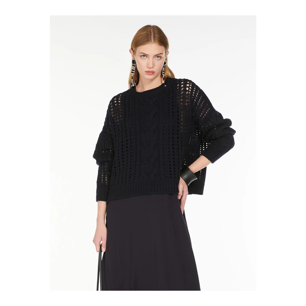 Max Mara Weekend Sweater Grammo Blue Dames