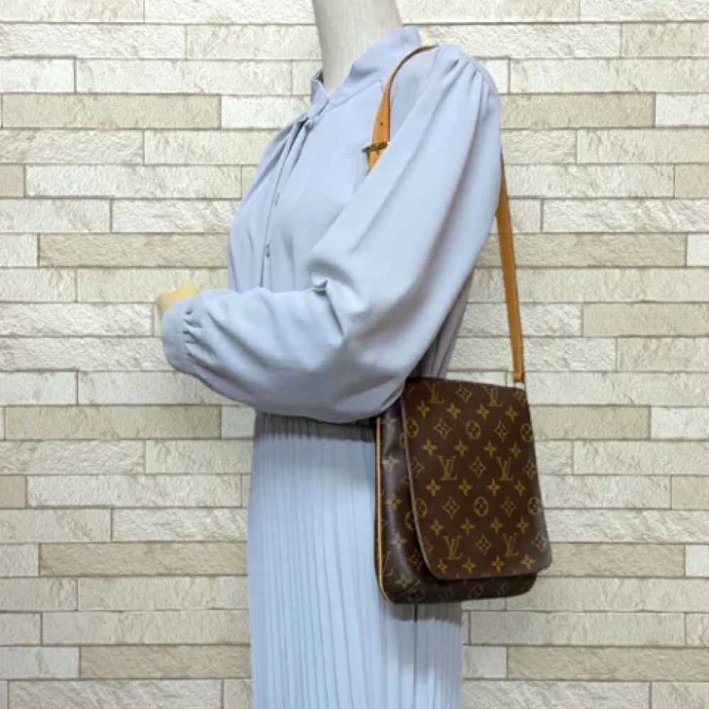 Louis Vuitton Vintage Pre-owned Canvas shoulder-bags Brown Dames