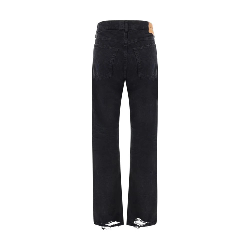 Balenciaga Vintage Denim Broek Black Dames