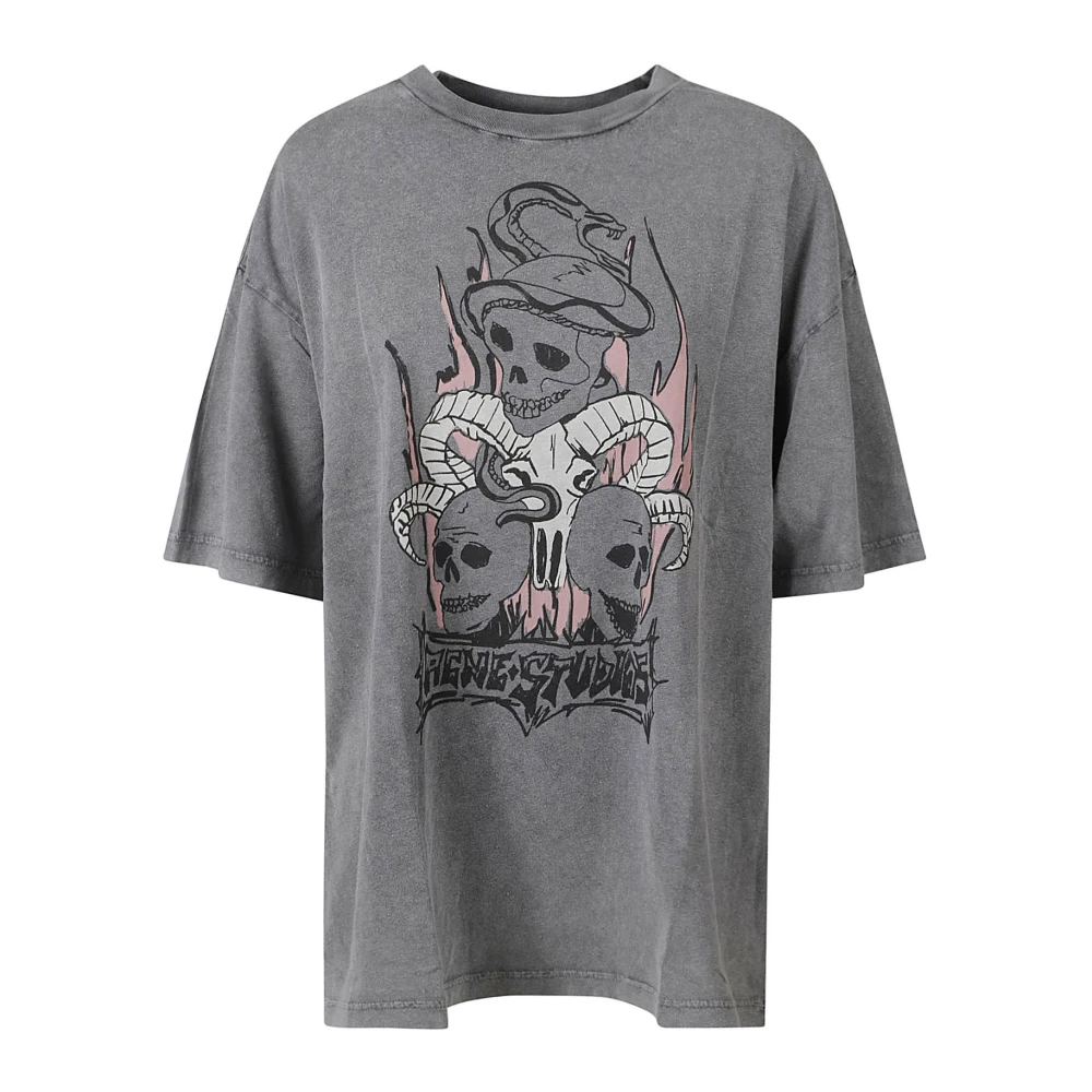Acne Studios Klassiek Wit T-shirt Gray Dames