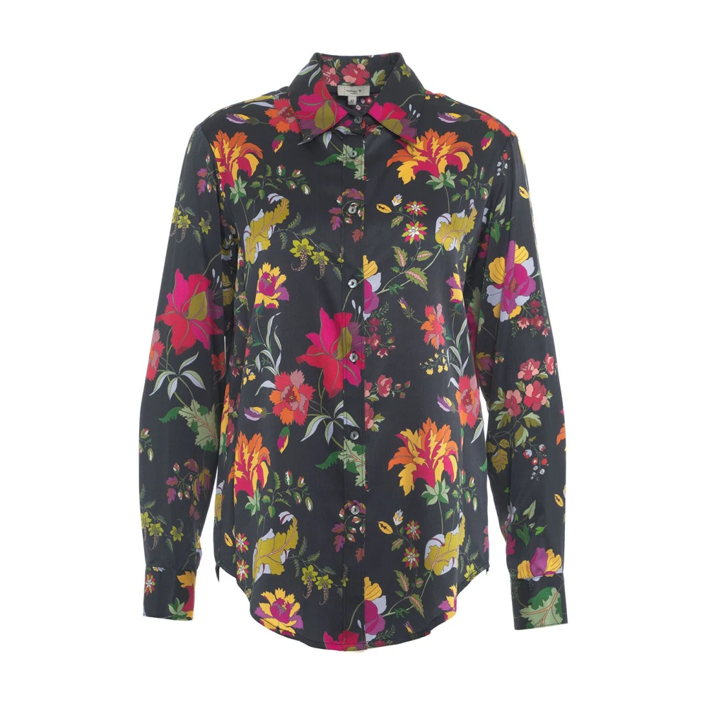 Himon's Bloemenprint Multi-gekleurde Blouse Multicolor Dames