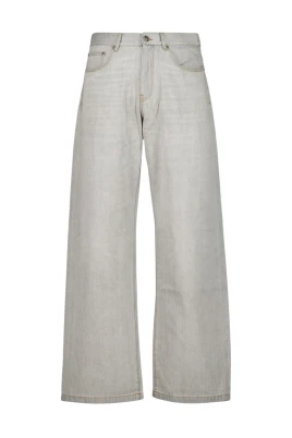 Loose Fit Jeans med Böjd Logotyp