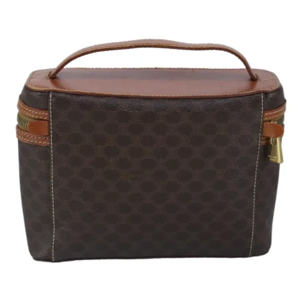 Celine Vintage Pre-owned Leather handbags Brown Dames
