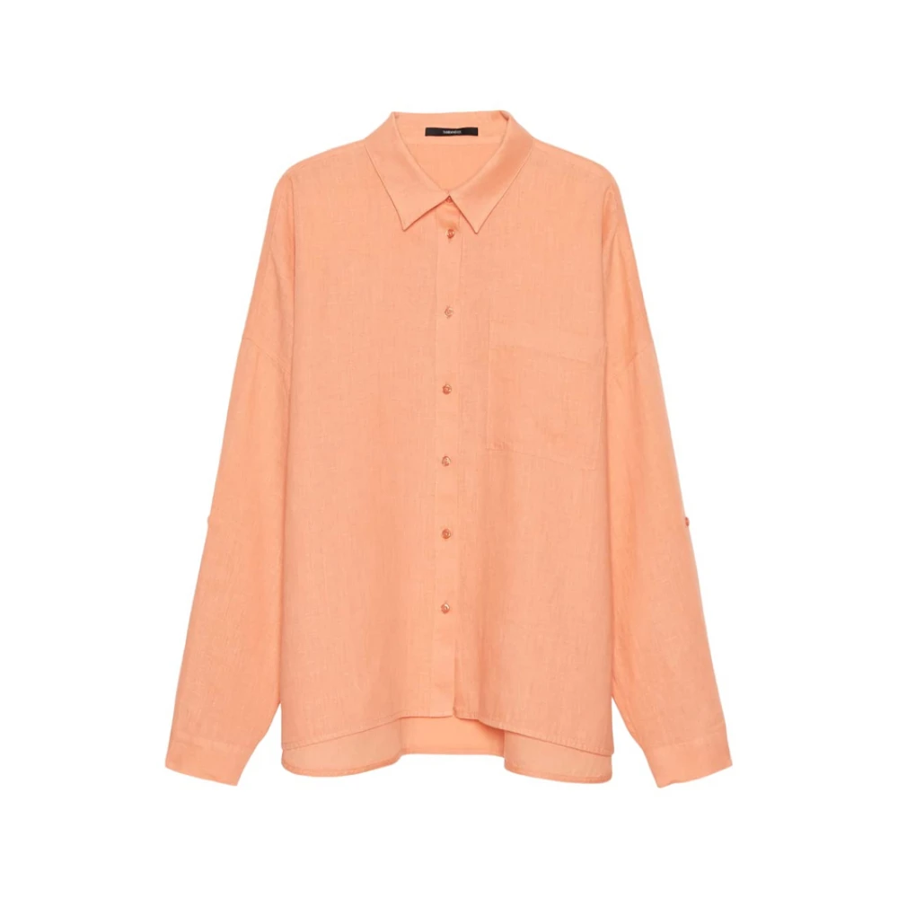Someday. Lange Mouw Blouses Orange Dames