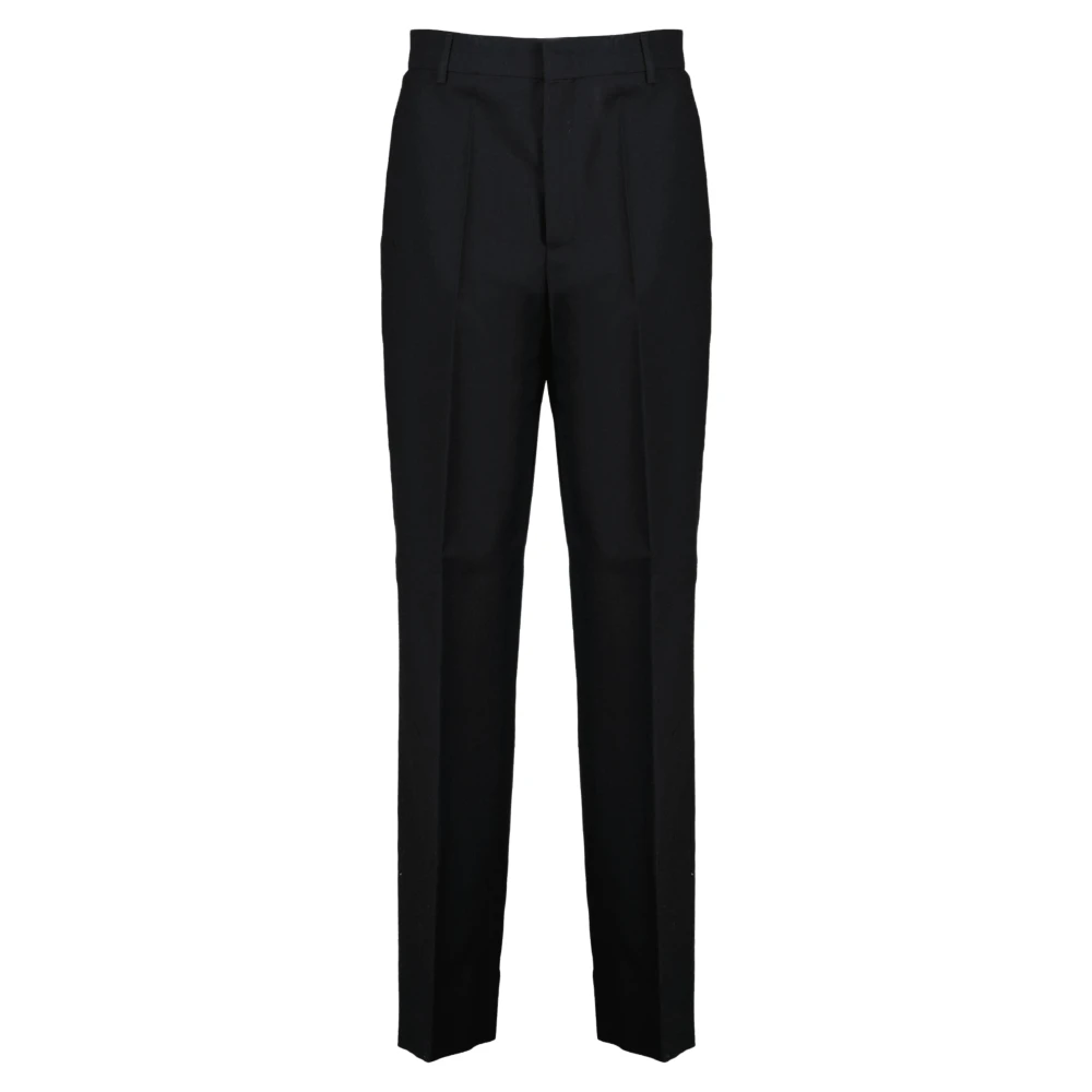 Moschino Women's Black Straight Trousers, S, Straight Trousers
