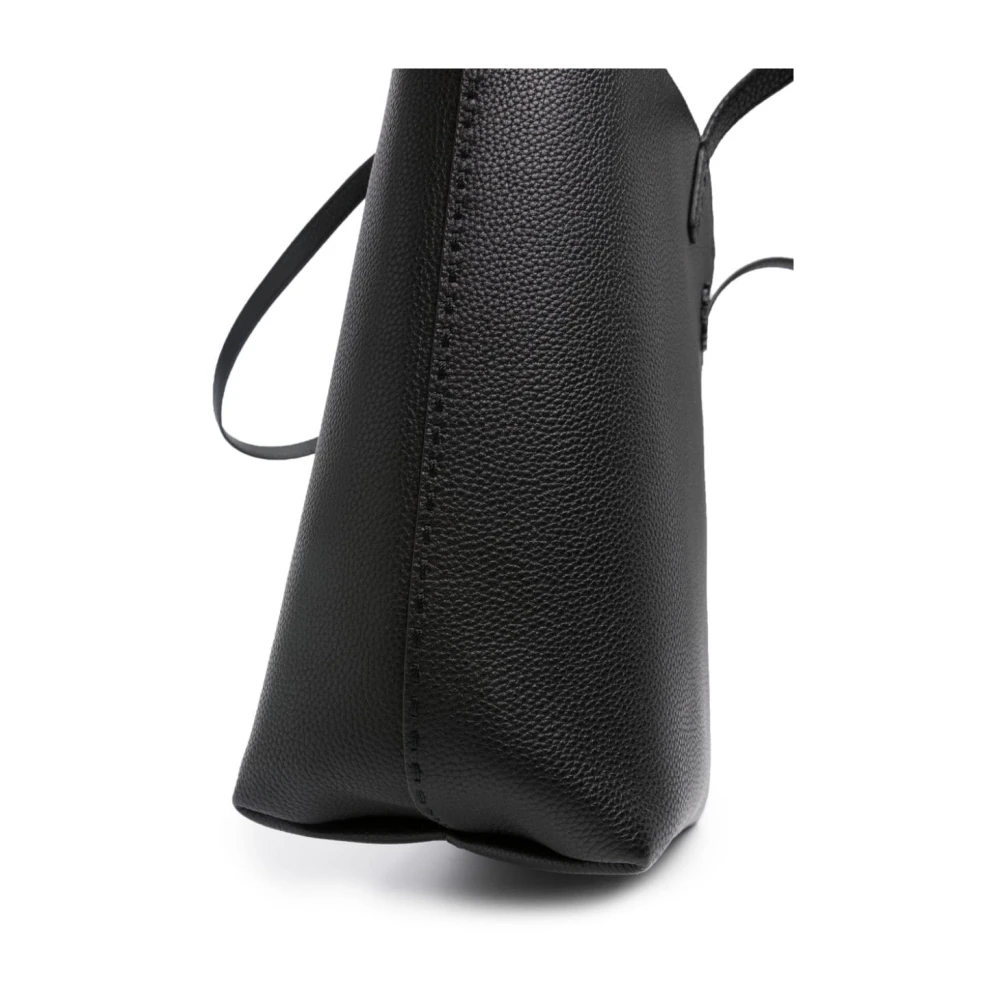 TORY BURCH Zwarte Pebble Leren Tote Tas Black Dames