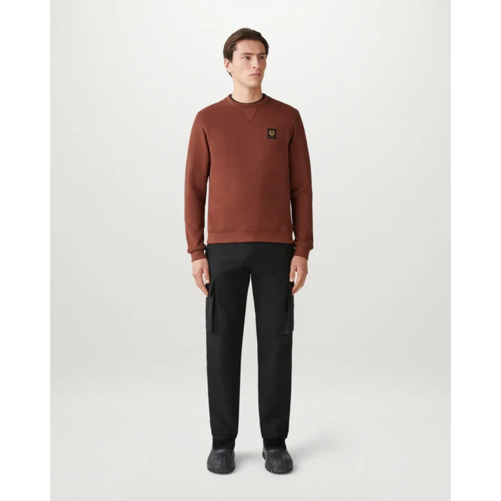 Belstaff Klassiek Logo Sweatshirt Brown Heren