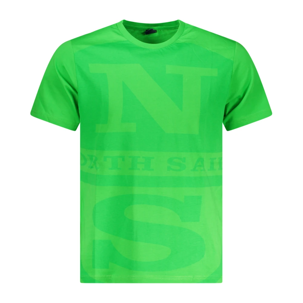 North Sails Herr Grön Toppar 2XL, Bomull, Short Sleeve T-Shirt