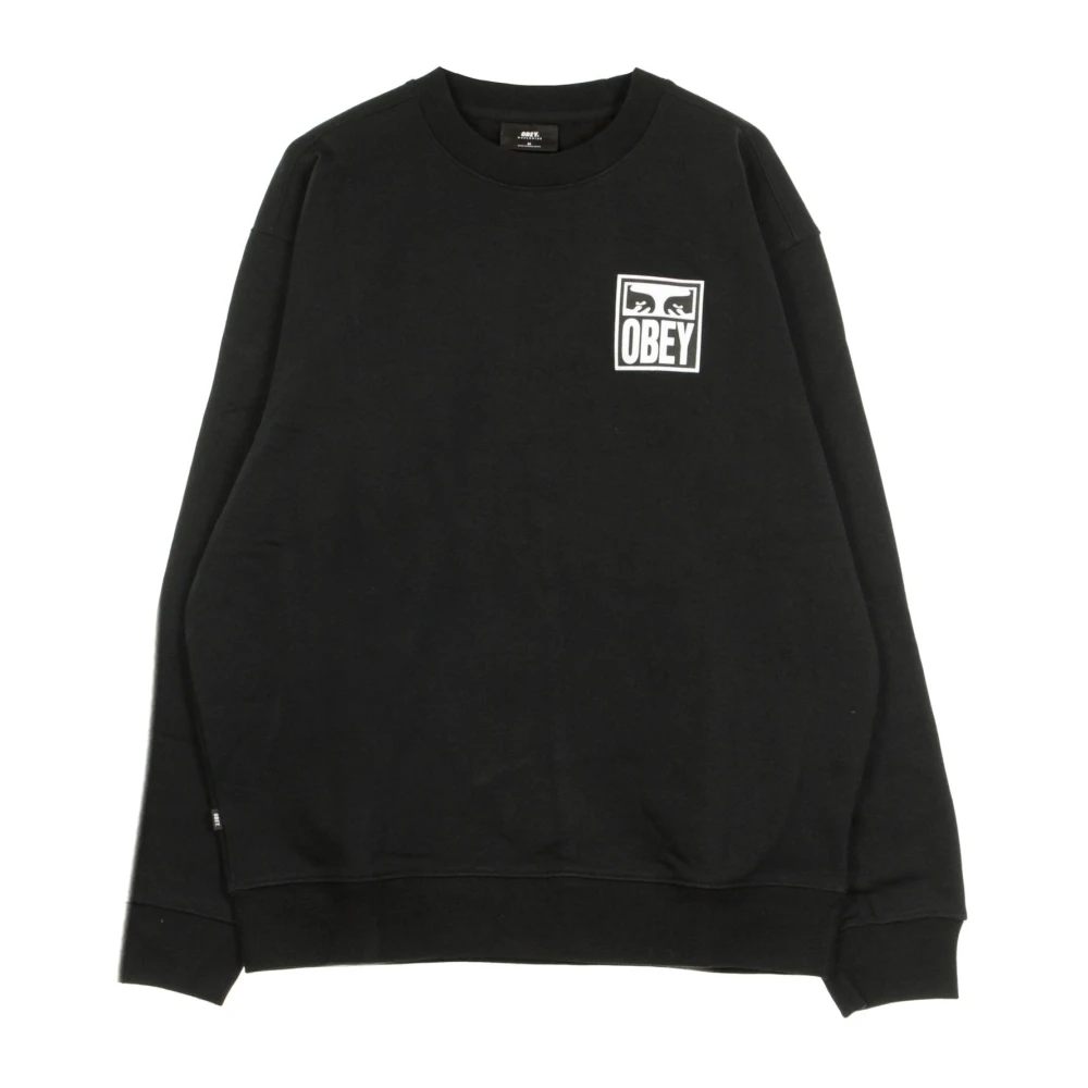 Obey Premium Crew Neck Heren Sweatshirt in Zwart Black Heren