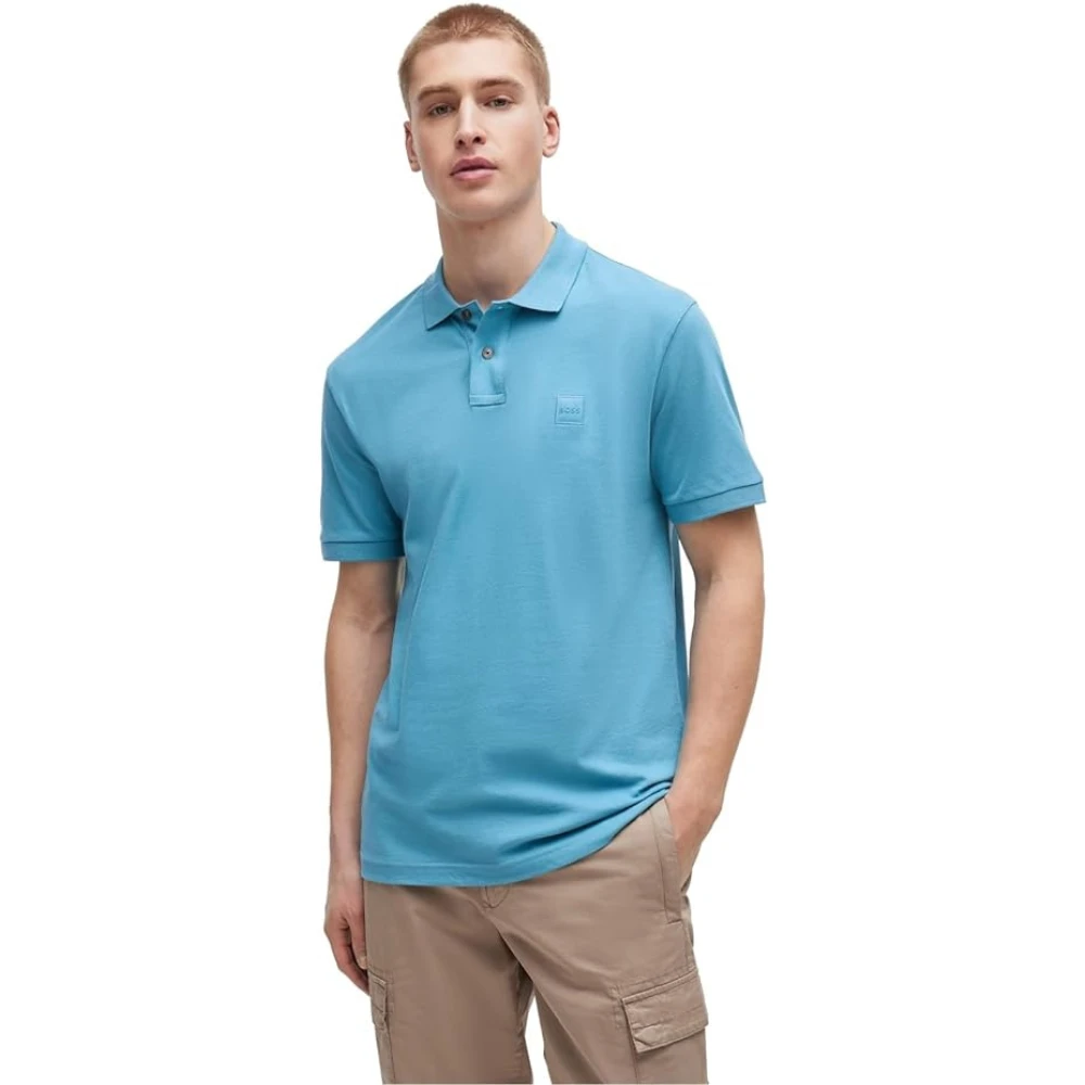 Boss Polo Shirt voor Mannen Blue Heren