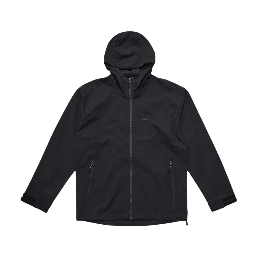 Champion Zwarte Hoodie met Ritszakken Black Heren