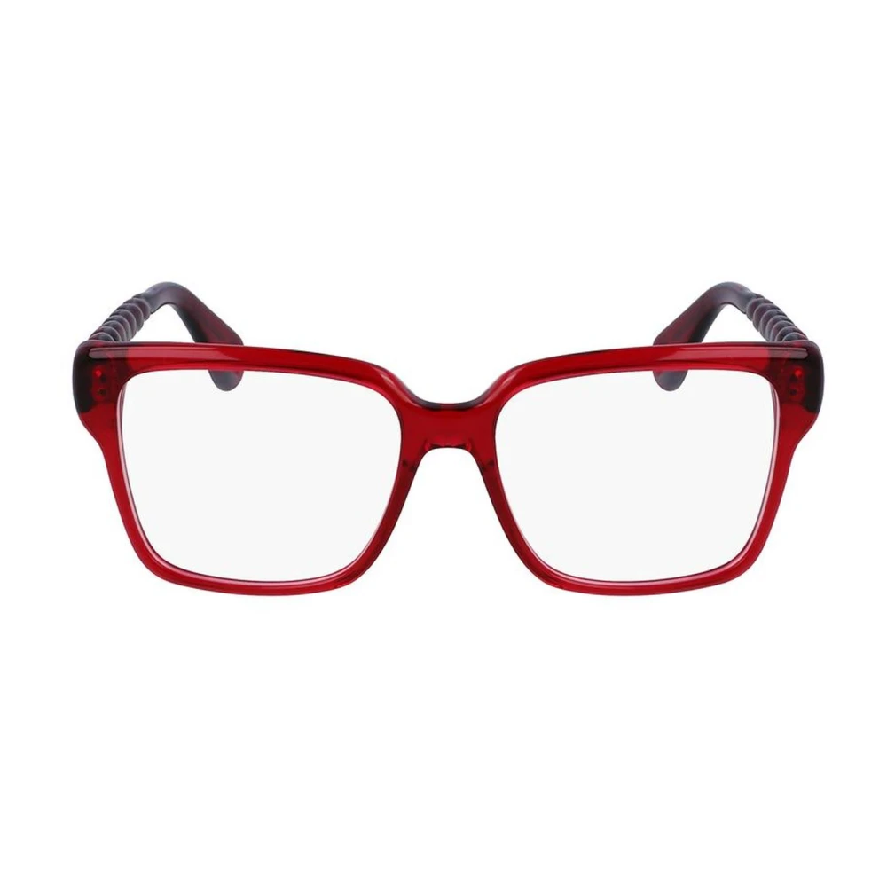 Lanvin Rode Acetaat Frame Bril Red Dames