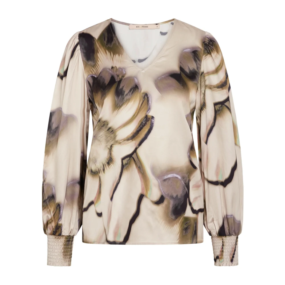 RUE de Femme Elegante Bloesemblouse Vanille Room Beige Dames