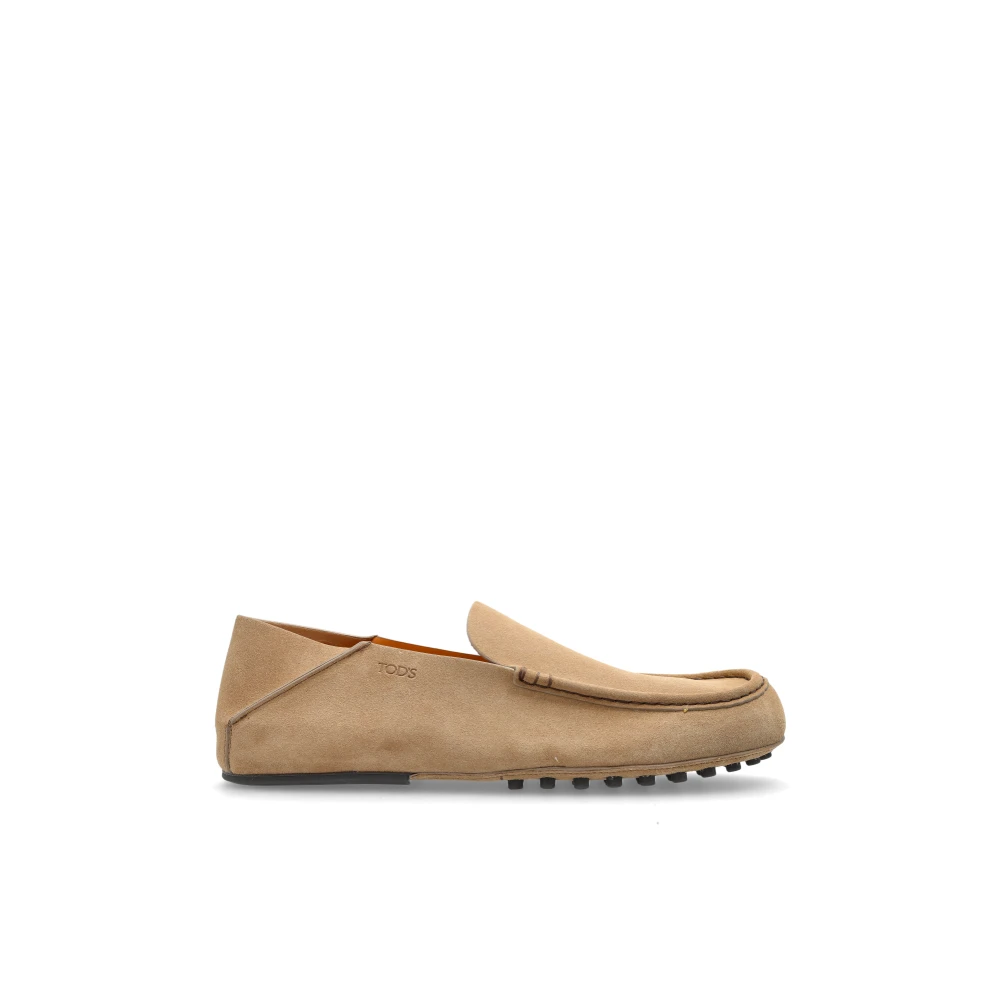 Tod's Homme Beige Chaussures, Taille: 43 Eu Mocassins En Daim