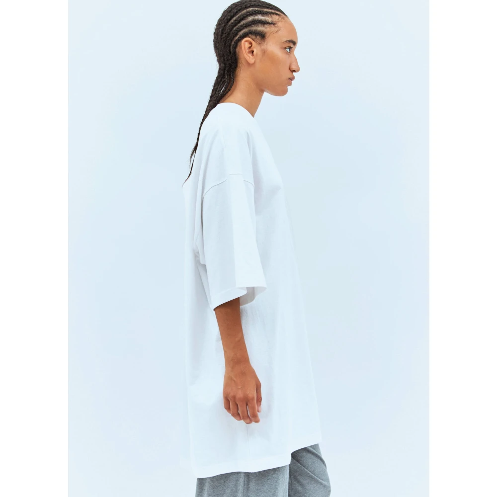 The Row Oversized Katoenen T-shirt Ronde Hals Korte Mouwen White Dames