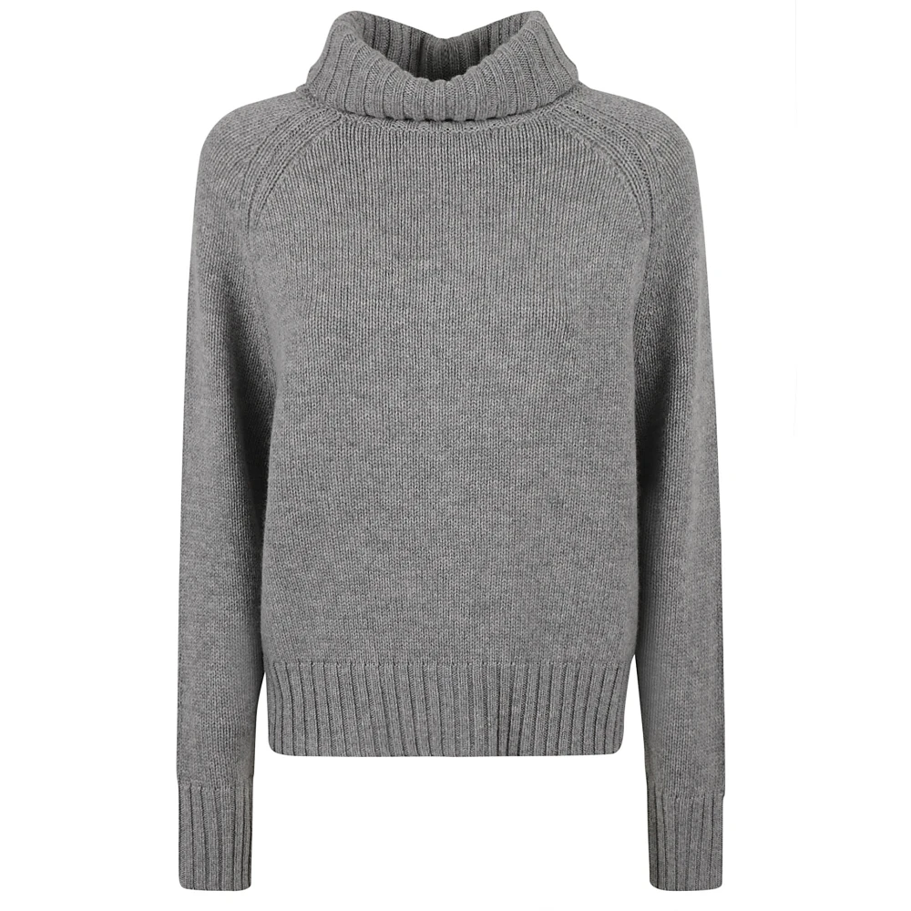 Allude Rolnek Wol-Kasjmier Sweater Gray Dames