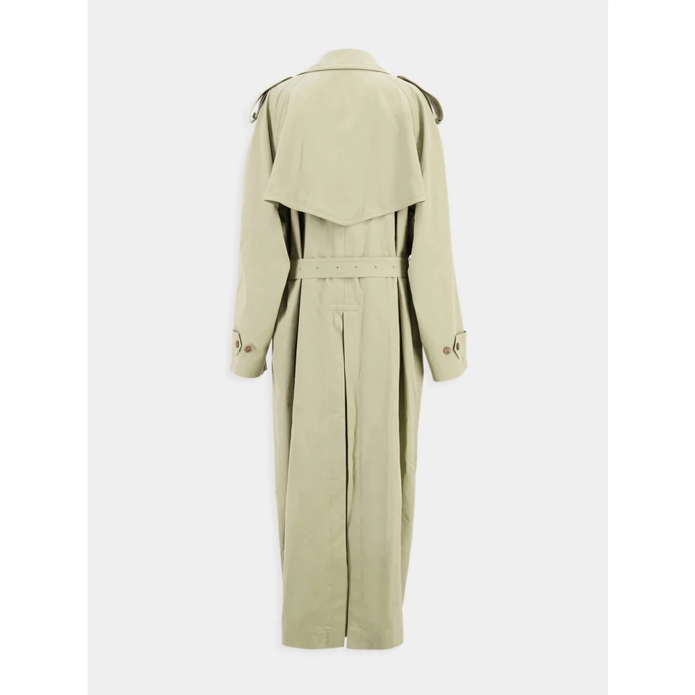 Balenciaga Klassieke Salie Trenchcoat Beige Dames