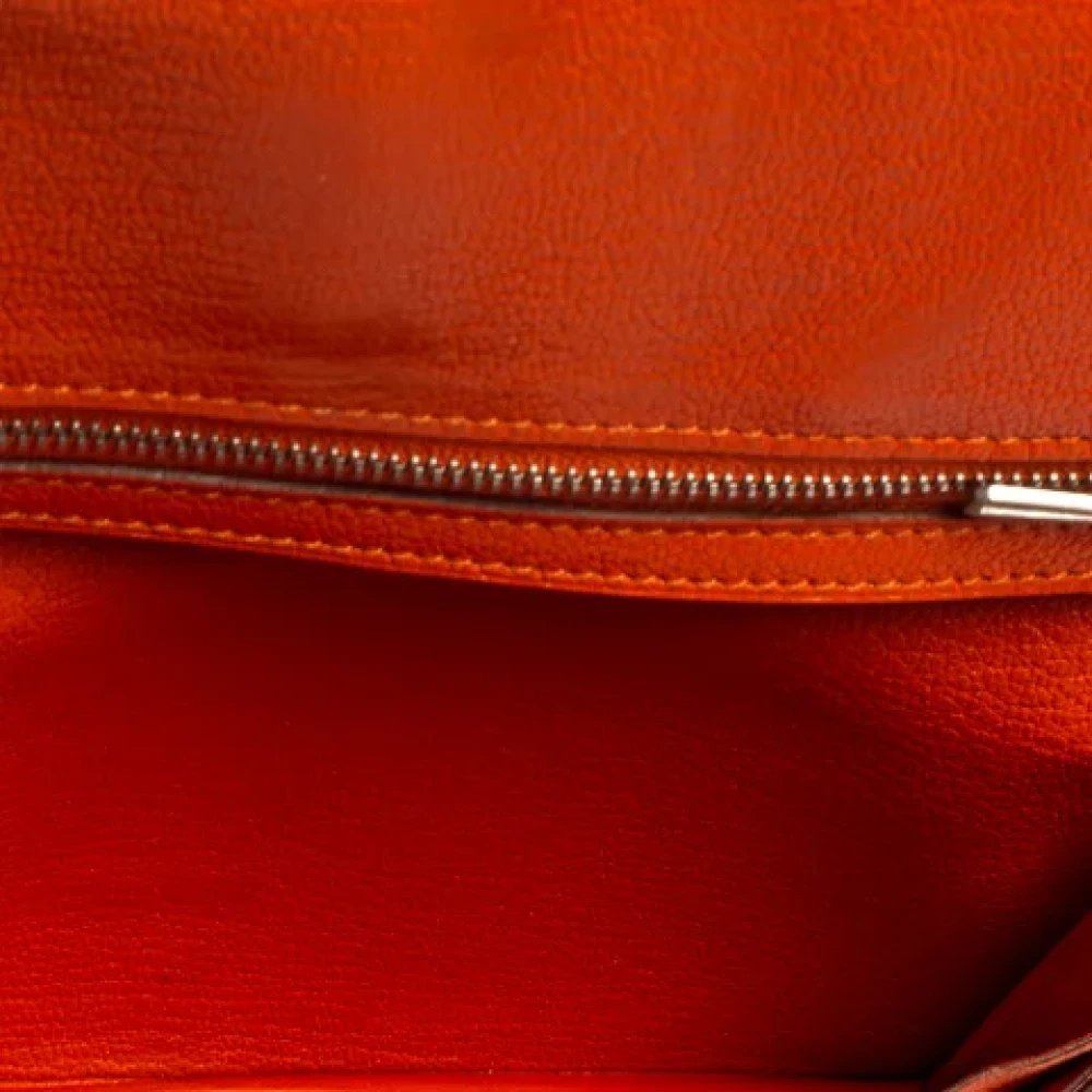 Hermès Vintage Pre-owned Leather wallets Orange Dames