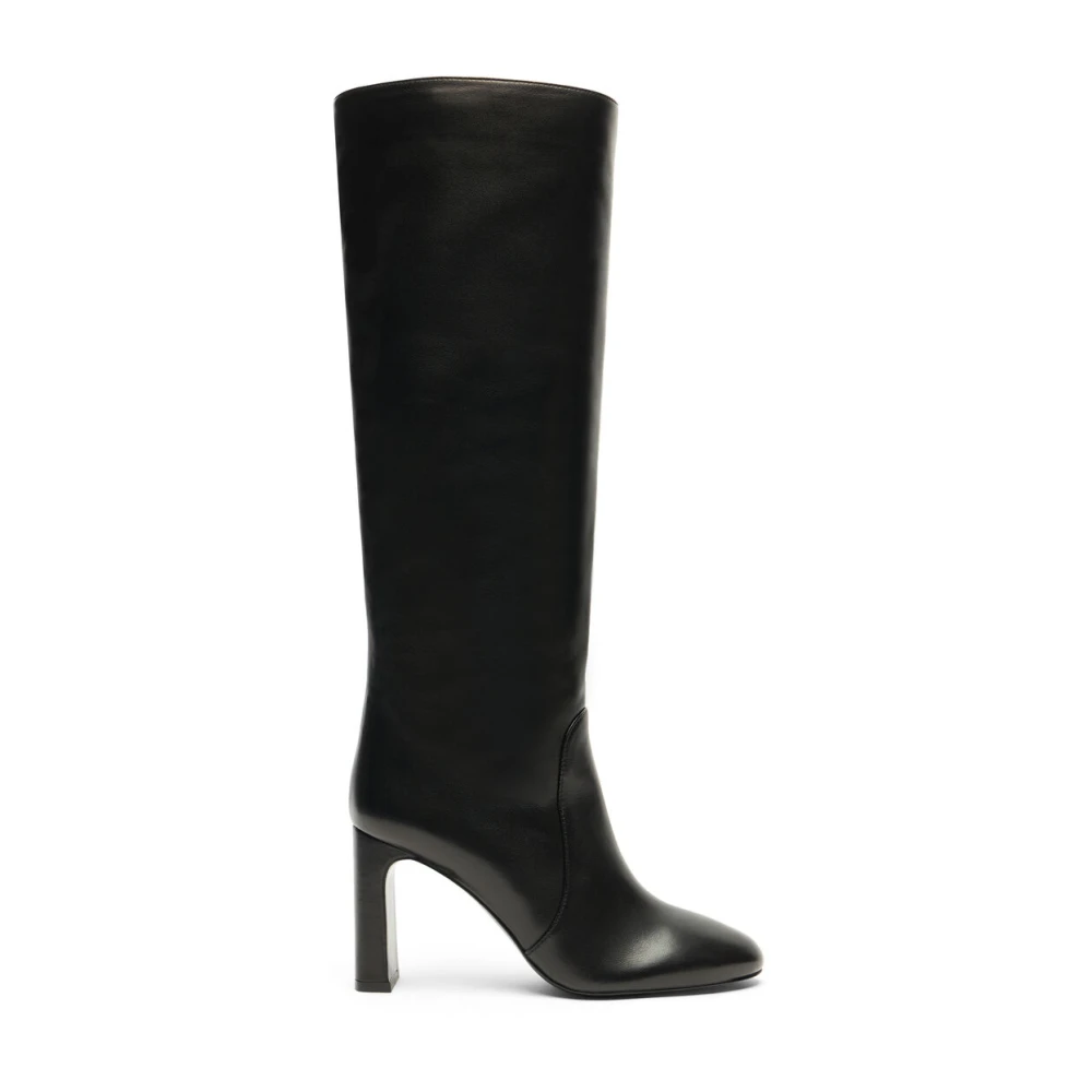 Stuart Weitzman Women's Black Heeled Boots, 7 Uk, Babette Tubo Boot 85