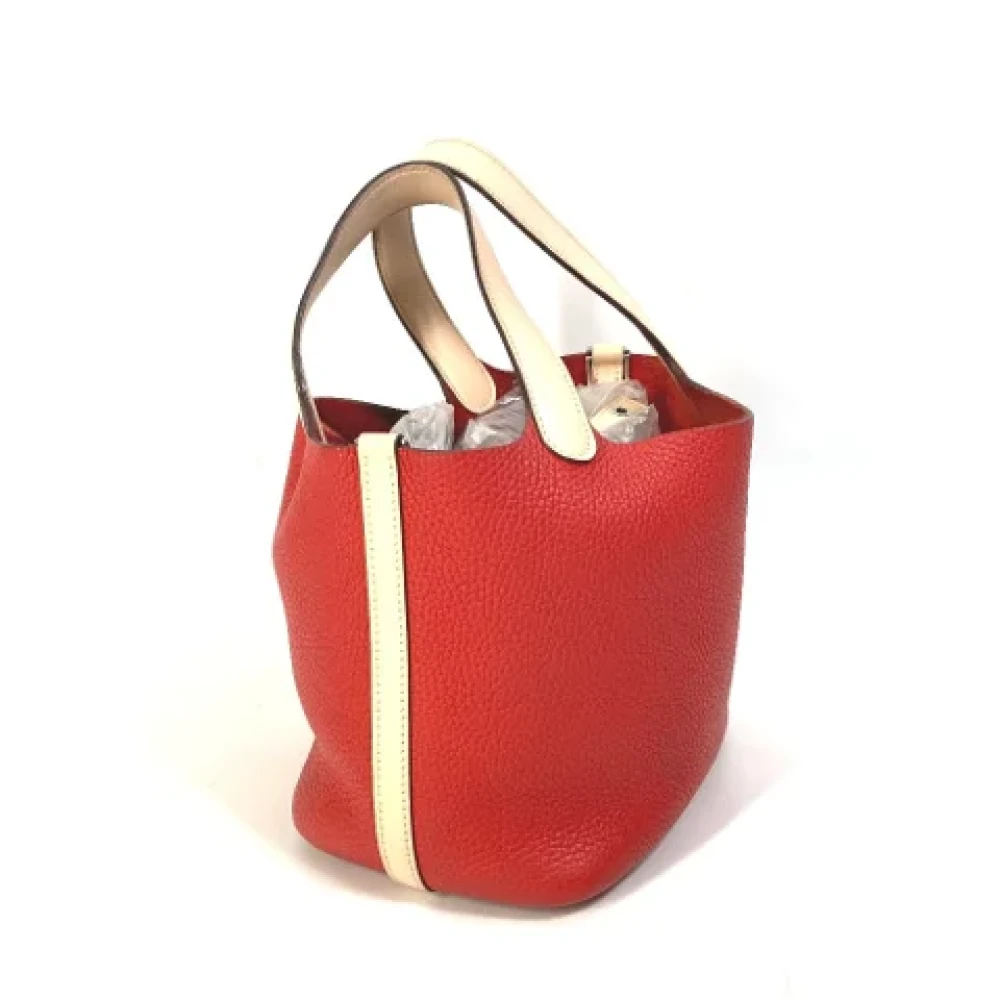 Hermès Vintage Pre-owned Leather hermes-bags Red Dames