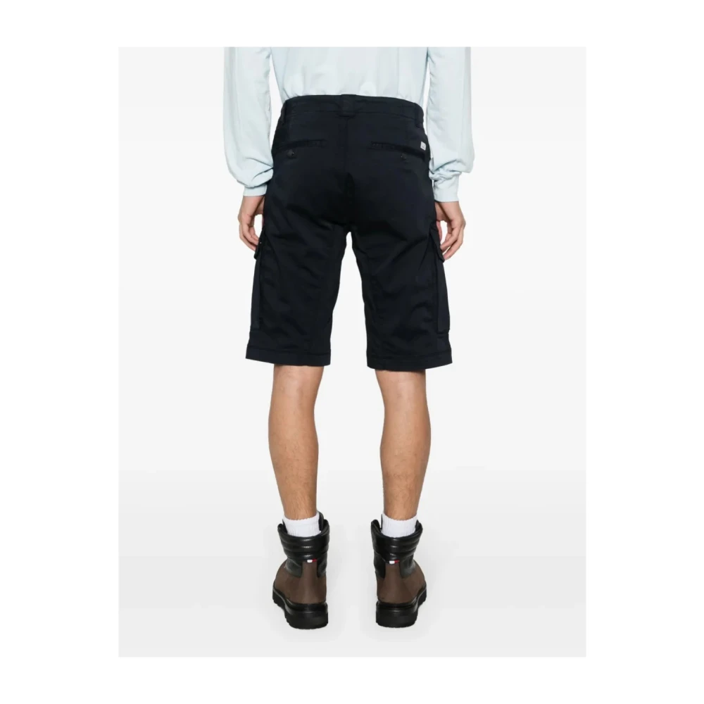 C.P. Company Cargo Bermuda Shorts Total Eclipse Style Black Heren