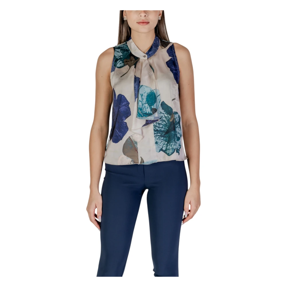 Rinascimento Women's Multicolor Blouses, L, Floral Blouse