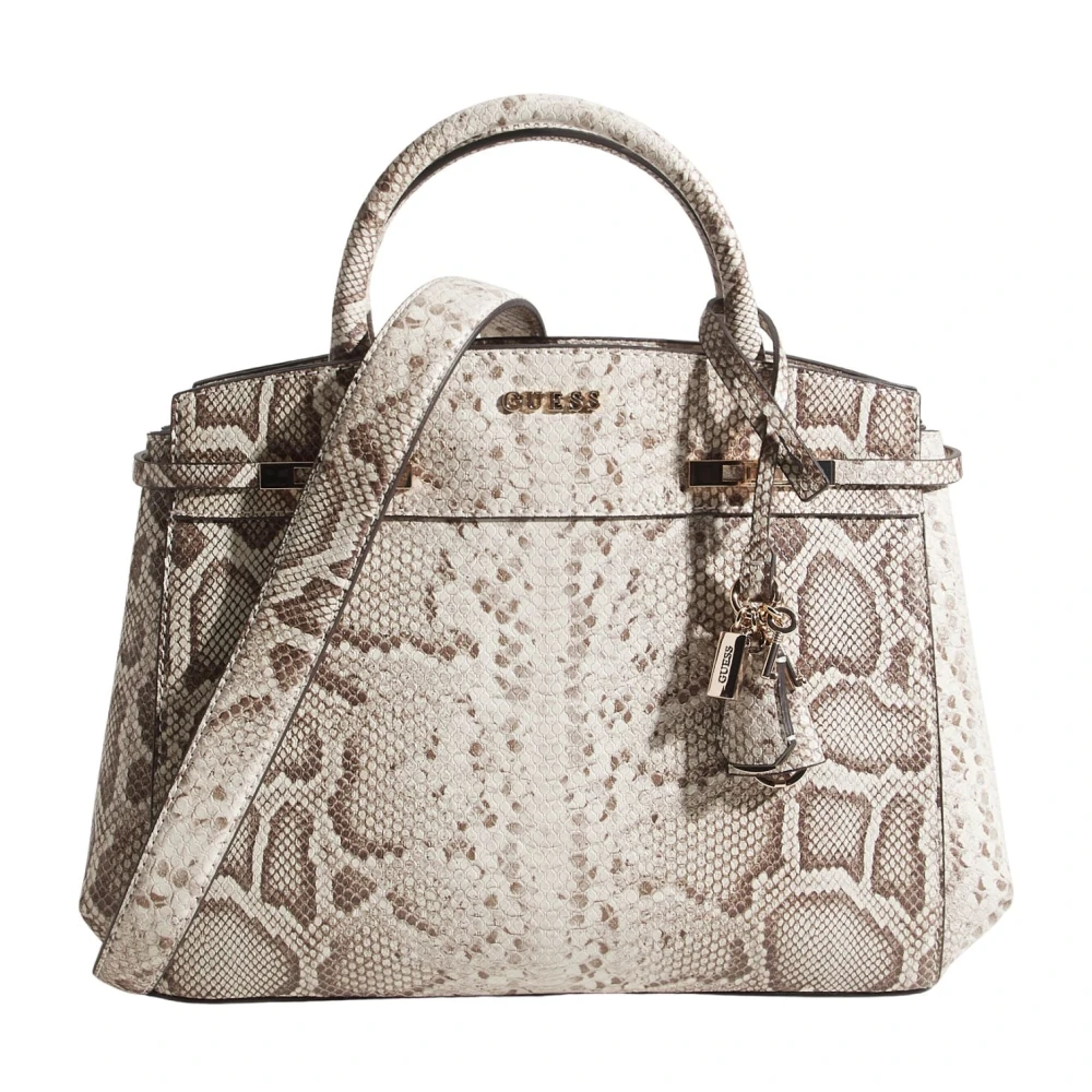 Guess Beige Melinda Triple Comp - Female - Handbags - One Size - Bags